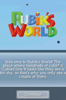 Rubik's Puzzle World (Europe) (En,Fr,De,Es,It) screen shot title
